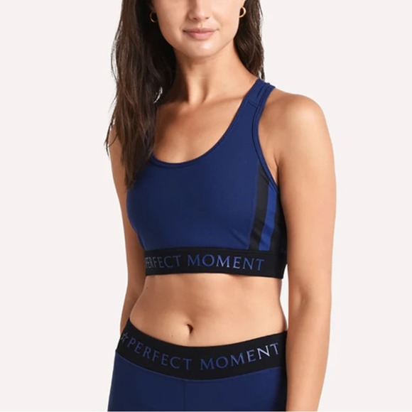 PERFECT MOMENT Stripes Stars Fitness Top NWT in XS - Picture 1 of 7